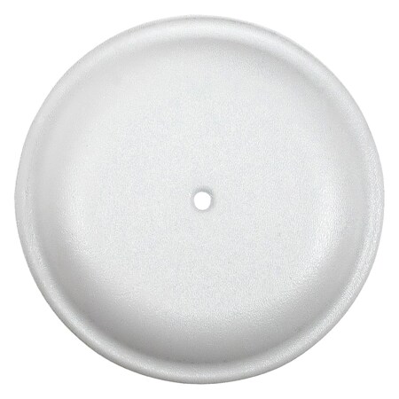 Clean-Out Cover Plate, 9-1/4 In. Diameter Plastic Bellshape White